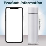 Irenare 5oz Mini Water Bottle Mini Insulated Stainless Steel Bottle Purse Water Bottle Cute Leak Proof Flask Keeps Drink Cold and Hot for Purse Women(White,1 Piece) - Image 3
