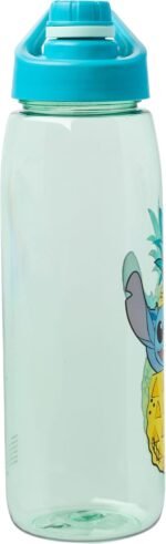 Silver Buffalo Disney Lilo and Stitch Pineapple Pop Up Peek-A-Boo Water Bottle with Screw-On Lid, 28 Ounces - Image 4