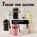 18oz Travel Coffee Mug Tumbler with Lid and Straw, 18/10 Stainless Steel, 6-Layer Insulation, Spill Proof, Leak Proof Tumbler with Straw Mouth Rotary Lock, Coffee Mugs for Women - Hot Pink - Image 5