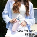 COKTIK 20oz Insulated Tumbler with Lid and Straw Iced Coffee Cup Reusable Stainless Steel Travel Mug Water Bottle Cupholder Friendly for Women Men Her Him (Black) - Image 4