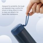 Simcat 9 oz Small Stainless Steel Vacuum Insulated Water Bottle with Silicone Handle and Leakproof Lid, Cold and Hot Drinks, for Travel, Gym, Camping and Hiking (Dark blue) - Image 5