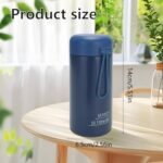 Simcat 9 oz Small Stainless Steel Vacuum Insulated Water Bottle with Silicone Handle and Leakproof Lid, Cold and Hot Drinks, for Travel, Gym, Camping and Hiking (Dark blue) - Image 6