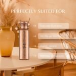 Pure Copper Water Bottle - 32 oz - Handcrafted BPA Free Non-Insulated Jointless Leakproof Durable Metal Bottles for Sports and Travel - Glossy Hammered - Image 4