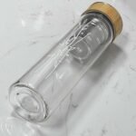 23 oz Glass Water Bottle with Infuser and Bamboo Lid Stainless Steel Handle - Tea Infuser Bottle - Image 3