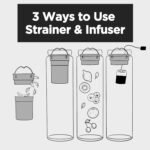 23 oz Glass Water Bottle with Infuser and Bamboo Lid Stainless Steel Handle - Tea Infuser Bottle - Image 5