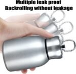 Stainless Steel Mini Vacuum Insulated Insulated Water Bottle for Hot & Cold Drinks, Travel Coffee Cup 10.2oz /300ml (silver) - Image 4