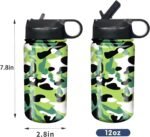 rickyh style Kids Water Bottle with Straw Lid Insulated Stainless Steel Reusable Tumbler Gifts for School, Toddlers, Girls, Boys 14oz - Image 3