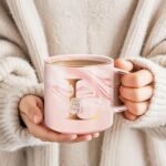 Personalized Gifts for Women Coffee Mug, Initial Customized Gift Monogrammed A-Z Coffee Mug 12 OZ, Christmas Anniversary Birthday Gifts for Women Mom Grandma Friend Sister Wife(L) - Image 3
