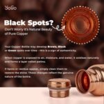 YoGo Pure Copper Water Bottle – 34 Oz Hammered Ayurvedic Copper Water Bottle for Drinking – Leak-Proof Lid, Handcrafted copper Bottle for Daily Use - Image 5