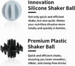 TOOFEEL Protein Shaker Bottle 20 oz - Double Walled Insulated Vacuum Cup for Protein Shakes, Keeps Cold/Hot, Metal Stainless Steel, Preworkout Gym - Image 3