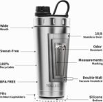 TOOFEEL Protein Shaker Bottle 20 oz - Double Walled Insulated Vacuum Cup for Protein Shakes, Keeps Cold/Hot, Metal Stainless Steel, Preworkout Gym - Image 6