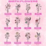 Custom Tumblers with Birth Flower and Name, 20 Oz Skinny Tumblers for Birthday Gift, Personalized Travel Mug For Women - Image 3