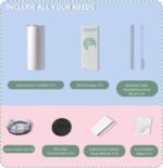 MURRICON 16 Pack Sublimation Tumblers 20 oz Skinny,Stainless Steel Insulated Blanks Tumbler with Lid,Straw,Sublimation Paper,Individually Boxed,Shrink Wrap and Rubber Bottom - Image 3