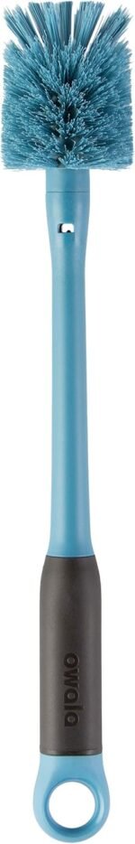 Owala 2-in-1 Water Bottle Brush Cleaner and Water Bottle Straw Cleaner Brush, Water Bottle Brush with Removable Head and Twist n� Hide Straw Brush, Smokey Blue - Image 3