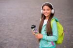 Hydraflow Hybrid Kids Water Bottle with Flip Straw Lid and Boot - Triple Wall Vacuum Insulated Water Bottle (14oz, Retro Girl) Stainless Steel Metal Thermos, Reusable Leak Proof BPA-FREE - Image 5