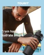 TOURIT 32 oz Insulated Water Bottle, Stainless Steel Water Bottles With Handle, Double-Wall Vacuum Sports Water Bottle, BPA Free Leakproof Water Bottle,Mist Purple - Image 5