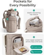 BAGSMART Water Bottle Holder Bag with Strap, 40/32 oz Crossbody Bag Gym Accessories, Sling Purses for Women - Image 4