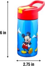 Disney Mickey Mouse Stainless Steel Water Bottle for Boys - 14 Oz Reusable Water Canteen for Home, School, Plus Stickers, More | Mickey Water Bottle - Image 4