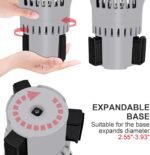 12V/24V Smart Temperature Control Travel Coffee Mug for Car/Truck,Electric Heated and Cooled Travel Cup, Stainless Steel Tumbler Smart Heating Cup,Keep Milk Warm Easily Washing Safe(Grey) - Image 5