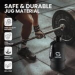 SHAKESPHERE Sports Water Bottle – 2.2L Wide Mouth Water Jug, Leakproof BPA-Free Gym Bottle for Men & Women, Great for Daily Hydration, Training, Travel, Outdoor Activities & Sports – Matte Black - Image 4