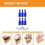 FastRack Swing Top Glass Bottles |33 oz – Pack of 6 | Blue Flip Top Glass Bottles for Home Brewing, Carbonated Drinks, Kombucha, Fermentation, Water | Food Grade – ECO Friendly - Image 3