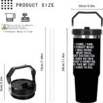 30 oz Tumbler with Lid and Straw I Came I Saw I Forgot What I Was Doing Tumbler Personalized Tumbler Insulated Tumblers Stainless Steel Tumblers - Image 3