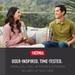 THERMOS ICON SERIES, Stainless Steel Cold Tumbler with Lid and Straw - 24 Ounce, Glacier - Vacuum Insulated Tumbler - Image 5