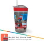 Nuby All in One Snack Bowl and No Spill Soft Straw Cup - Snack N' Sip Colors and Prints May Vary - Holds: 4.5 oz Container with Lid and 9 oz/ 270 ml Straw Cup (12 Months +) - Image 3
