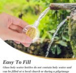 MAQUITA 12 Pcs Glass Holy Water Bottles 0.5 Floz Embossed Portable Glass Travel Bottles Girl Communion Church Gifts for Home Wedding Baptism Favors(Gold,Immaculate Heart of Mary) - Image 4