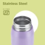 MILTON Grit Stainless Steel Water Bottle, 750 ml Handy Water Bottle for School kids, Adults, Gym Bottle, Water Bottles, Steel Sipper for Kids, Purple - Image 3