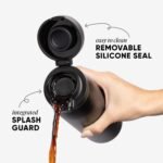 Simple Modern Sidekick Travel Coffee Mug | Ceramic-Lined Insulated Stainless Steel Tumbler | Leak-Proof and Cup Holder Friendly | 16oz, Slumberland - Image 4