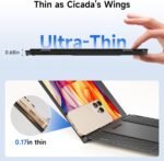 Ultra Thin Laptop Screen Extender Monitor Portable,14.2" 1080P FHD Lightweight Triple Screen,Portable Monitor for Laptops,Fit for 13-17" Laptop,Plug & Play Compatiable with Win/Mac/Chrome/Android - Image 3