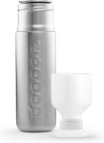 Preserve Dopper Stainless Steel Water Bottle BPA Free, Dishwasher Safe - Made from 90% Recycled Steel - Light Weight & Durable Water Flask for Travel, Backpack, Office, Workout, Bike, Gym - 16.5 Oz - Image 3