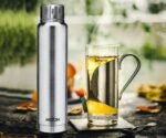 MILTON Thermos Insulated Water Bottle 25 oz (750 ml) Stainless Steel Double walled vacuum flask for 24 Hours Hot and Cold Drinks, Leak Proof for Travel, Office, Gym, Elfin 750 Silver - Image 4