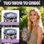 Tokidoki Official Insulated Tumblers, 20oz Bottle Insulated Stainless Steel Water Bottle with Straw Vacuum Sealed Tumbler, Thermal Cup for Hot & Cold Drinks, Cute Unicorno Design - Image 5