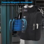 icolor Magnetic Gym Bag Water Bottle Carrier Holder with Phone Pockets & Shoulder Strap,Gym Magnetic Bag 5 Built-in Magnets Gym Accessories Organizer Sling Bottle Bag Pouch Sleeve - Image 3