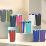 20oz Tumbler with Lid And Straw,Stainless Steel Vacuum Insulated Mug,Double Wall Vacuum Insulated Coffee Cups for Cold & Hot Drinks,Insulation Travel Tumblers Cups - Image 5