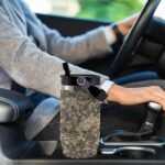 Army Digital Camouflage Car Cup 30 Oz Water Bottle Large Capacity Car Cup Insulated Travel Coffee Mug Double Wall Travel Cups Vacuum Insulated Tumbler for Outdoor Home Use - Image 6