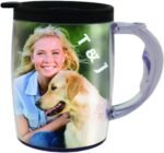 PixMug 15 oz Photo Mug with Spill Proof Top DIY Insert Your Own Photos or Create and Print Inserts Online 2 Pack - Image 3