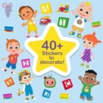 Creative Kids Cocomelon Decorate Your Own Water Bottle BPA Free with 4 Sheets of Stickers - Leak-Proof, Pop-Up Spout Cover - Easy to Grip School or Travel Bottle Gift for Boys & Girls Age 3+ - Image 4