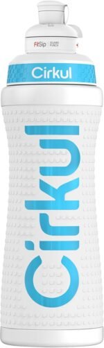 Cirkul 22oz. White Grip Stainless Steel Water Bottle & Sport Lid, Durable, Insulated, Protective Grip, Leakproof & Heavy Duty with Flavor Cartridge Included (FitSip Island Punch) - Image 3
