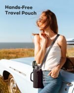 40 oz Insulated Water Bottle with Straw and Lid, Food-grade Double Wall Vacuum Stainless Steel Flask with Handle,Leakproof Metal Travel Jug With Pouch and Brush,Keep Cold & Hot,Indigo Black - Image 7