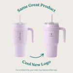 REDUCE 40 oz Stainless Steel Tumbler with Handle - Dual-Wall Vacuum Insulated Travel Mug, Sweat-Proof Lid & Reusable Straw - Keeps Drinks Cold for 24 Hrs, Fits Cupholders, Dishwasher Safe - Dark Web - Image 3