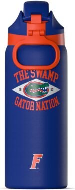Hydrapeak Officially Licensed Florida Gators Oasis 32 oz Water Bottle with Chug Lid Push Button, Stainless Steel Water Bottle No Straw, 32 oz Insulated Water Bottle - Image 3
