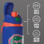 Hydrapeak Officially Licensed Florida Gators Oasis 32 oz Water Bottle with Chug Lid Push Button, Stainless Steel Water Bottle No Straw, 32 oz Insulated Water Bottle - Image 4