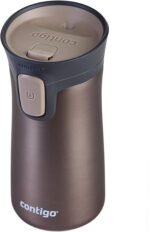 Contigo Pinnacle Autoseal Travel Mug, Stainless Steel Thermal Mug, Vacuum Flask, Leakproof Tumbler, Coffee Mug with BPA Free Easy-Clean Lid, 300 ml, Tans Matte - Image 3