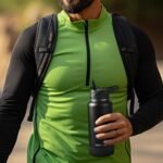 40oz Insulated Water Bottle with Straw, Stainless Steel Metal Vacuum Water Flask, Large Thermal Water bottle with Leakproof 3 Lids for Travel, Camping, Gym Sports Indigo Black - Image 5