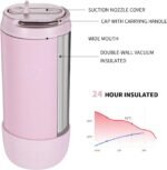 BOTTLE BOTTLE Kids Water Bottle 12 oz Kids Insulated Cup with Leak-proof Lid Silicone Boot Stainless Steel Straw Cup for School Sports Travel Gifts for Girls pink - Image 4