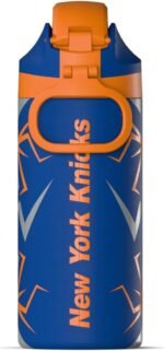 Hydrapeak x NBA Officially Licensed New York Knicks Oasis 20 oz Insulated Kids Water Bottle, Stainless Steel Water Bottle Kids with Chug Lid, Push Button - Image 3