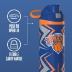 Hydrapeak x NBA Officially Licensed New York Knicks Oasis 20 oz Insulated Kids Water Bottle, Stainless Steel Water Bottle Kids with Chug Lid, Push Button - Image 4